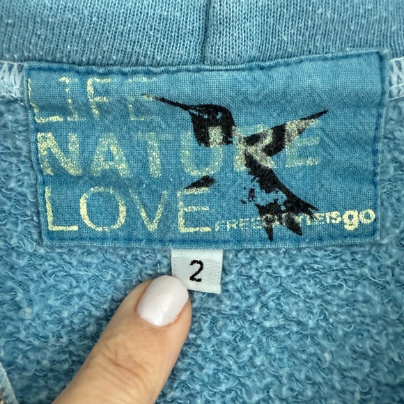 FreeCity Life Love Nature Hummingbird Hoodie - Picture 5 of 6